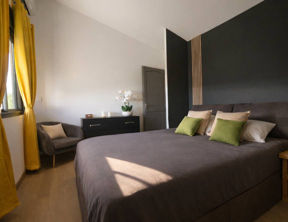 Chambre parentale de la villa